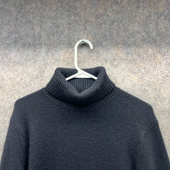 Ralph Lauren Sweater Womens Large Black Turtle Neck Pullover Cashmere Wool - Picture 6 of 10